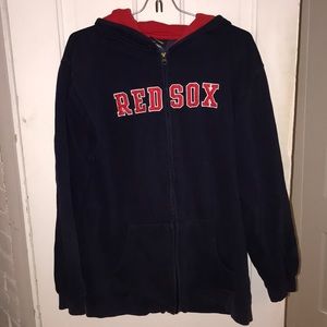 Adidas Red Sox Zip Up Hoodie